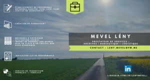 Lény MEVEL Argentan, Autre prestataire administratif, juridique ou comptable, Conseiller logistique