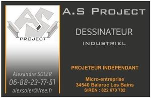 A.S-Project Balaruc-le-Vieux, Dessinateur industriel, Dessinateur projeteur