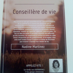 Nadine Martinez Montblanc, Conseiller social