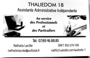 THALIEDOM 18  Saint-Germain-des-Bois, Prestataire de services administratifs divers