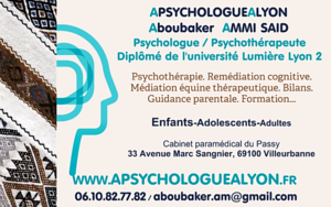 Aboubaker AMMI SAID Villeurbanne, Psychothérapeute, Psychologue conseiller, Coach