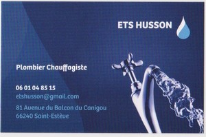 ETS HUSSON Saint-Estève, Plombier, Plombier