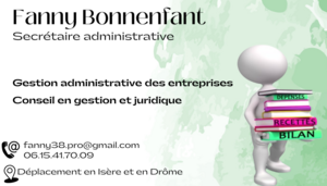 Fanny Bonnenfant Saint-Marcellin, Autre prestataire administratif, juridique ou comptable, Prestataire de services administratifs divers