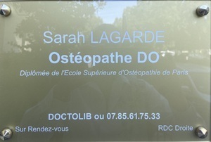 Ostéopathe - Lagarde Sarah Pontoise, Professionnel indépendant