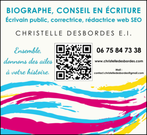 Christelle Desbordes E.I. Laillé, Ecrivain public, Expert en écritures, Rédacteur