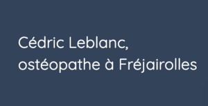 Cédric LEBLANC  Fréjairolles, Professionnel indépendant