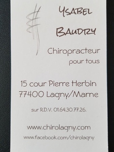 Baudry Ysabel Lagny-sur-Marne, Professionnel indépendant