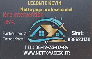 Leconte kevin Beauvais, Agent de nettoyage industriel, Professionnel indépendant