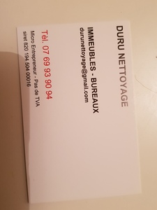 Duru nettoyage  Saint-Étienne, Agent de nettoyage industriel, Agent privé de recherche