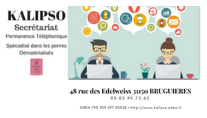 KALIPSO Bruguières, Secrétaire à domicile, Rédacteur