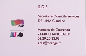 Secrétaire Domicile Services Chanceaux, Secrétaire à domicile