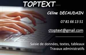 Toptext Montigny-en-Gohelle, Secrétaire à domicile