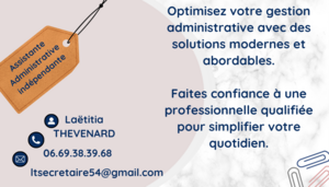 Laetitia THEVENARD Nancy, Autre prestataire de services aux entreprises, Consultant