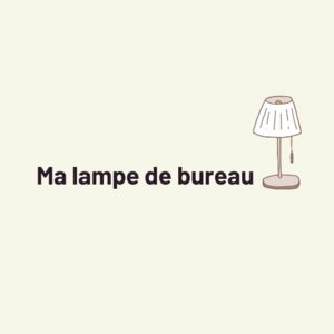 Ma lampe de bureau Drancy, Agent commercial