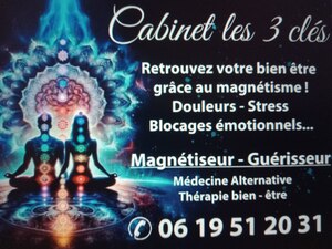 CABINET LES 3 CLES Béziers, Magnétisme, Praticien en sciences occultes ou parapsychologiques