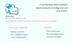 Cocooning Service Médical Liernais, Secrétaire à domicile, Autre prestataire de services à la personne