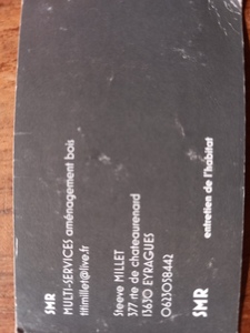 SMR Eyragues, Menuisier