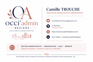 Occi'Admin BESIERS Cazouls-lès-Béziers, Autre prestataire administratif, juridique ou comptable